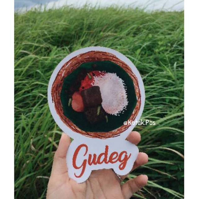 

NASI GUDEG JOGJA YOGYAKARTA SHAPED CARD KARTU POS POSTCARD MAKANAN SURAT FILATELI ILUSTRASI FOOD HQ