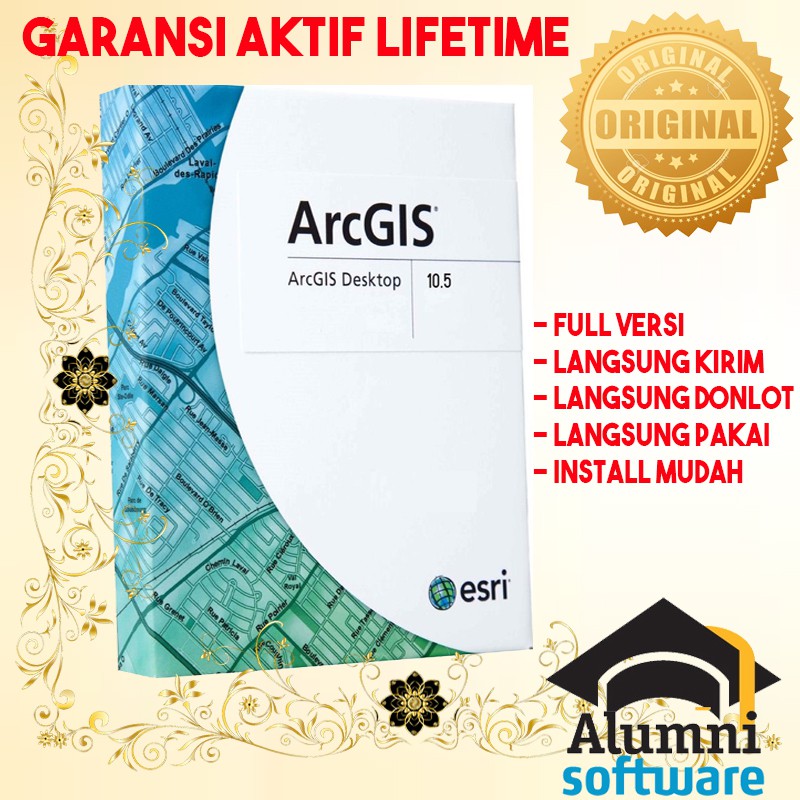 [FULL VERSION] ArcGIS Desktop 10 Software Map Peta - GARANSI AKTIVASI