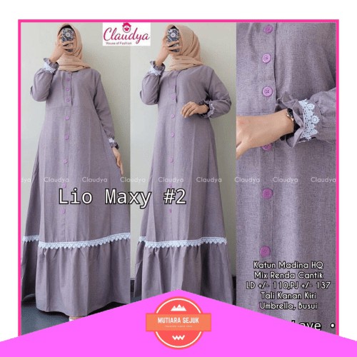 Baju Gamis Wanita Terbaru Lio Maxy Dress Termurah