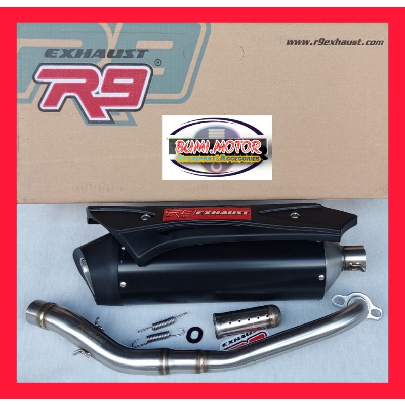 KNALPOT NMAX NEW, KNALPOT R9 MISANO , MATIC SPORT NMAX OLD/NEW, AEROX, PCX, VARIO150, R9 MISANO ORI 