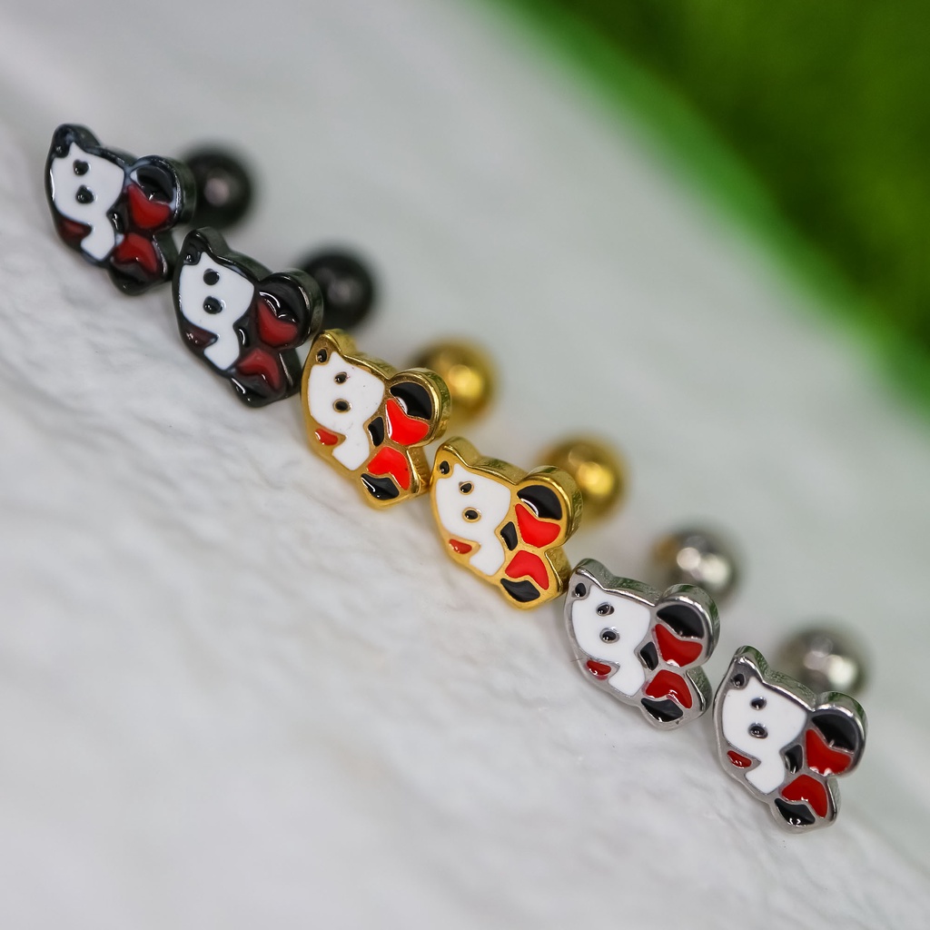 Anting baut minnie mouse titanium korea anti karat