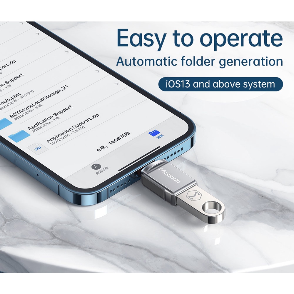 MCDODO OTG iPhone Convertor USB-A 3.0 to Lightning ORIGINAL ( OT-860 )