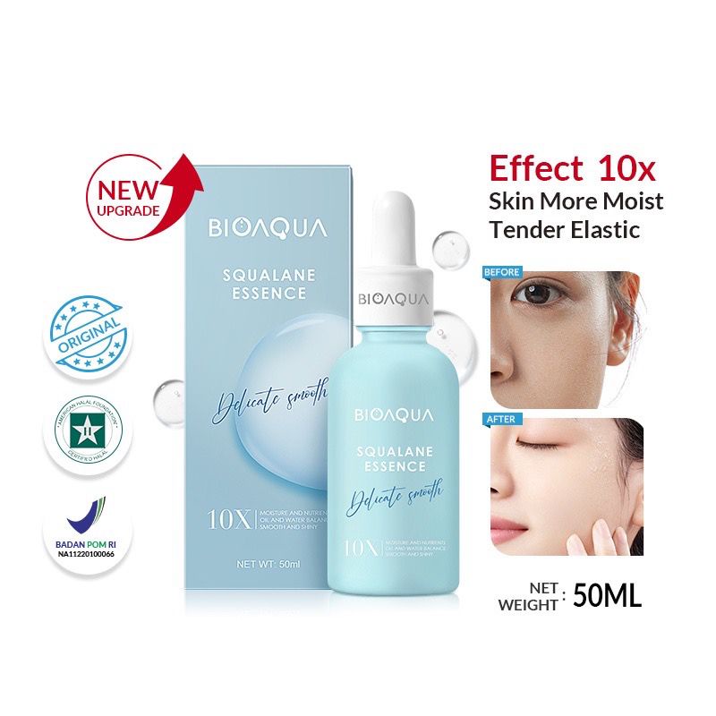 BPOM BIOAQUA 10X Effect Pemutih wajah Moisturizing Essence Serum Repair Anti Aging Vitamin C Whitening Serum Bio Aqua Pencerah Wajah