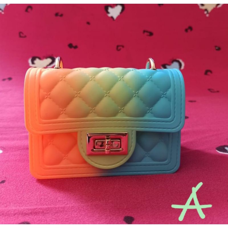 Tas Selempang/Shoulder Bag Anak Jelly Rainbow