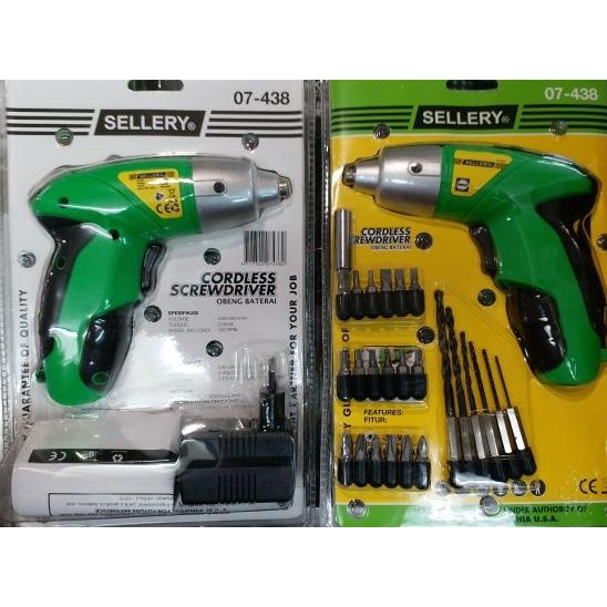 Bor Obeng Batre Baterai Batere Mini Cordless SELLERY ORIGINAL arttec93 Kualitas Baik