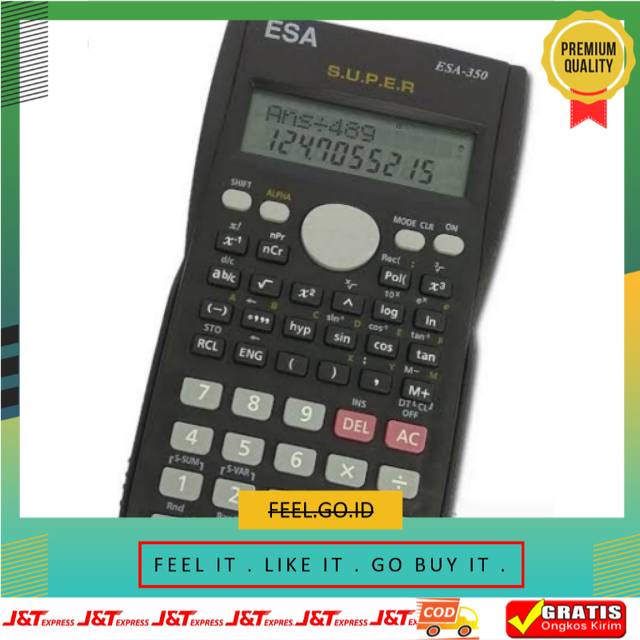 

Terbagus Termurah Kalkulator Scientifik Esa Fx 350 ms Original