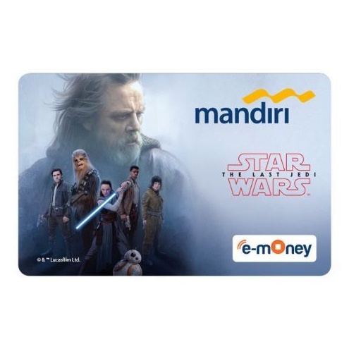 Mandiri eMoney eTOLL Star Wars - Luke ORI /Like eTOLL Tapcash Flazz or Brizzi