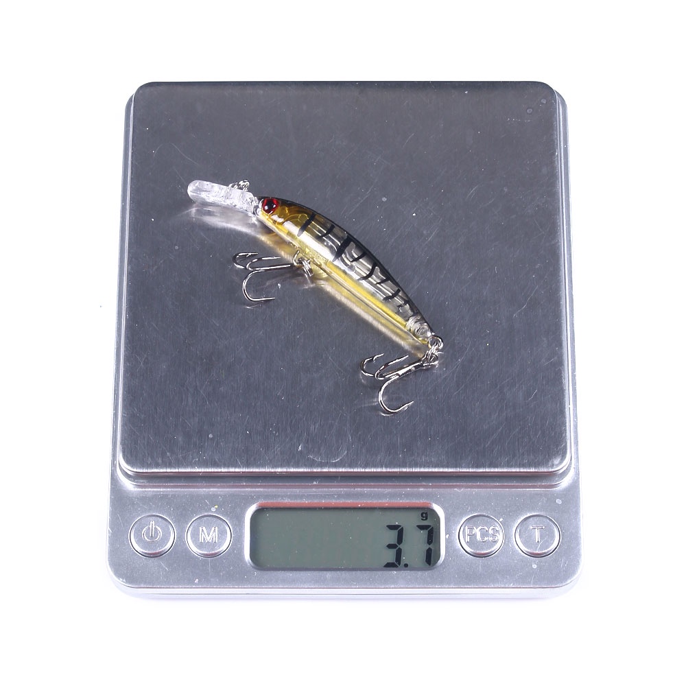 HENGJIA 1PCS 7cm 4g Sinking Minnow Fishing Lures Wobbler umpan Pancing Fishing Tackle Hard Bait Bentuk Ikan Kecil Kail Swimbait Bass Bait