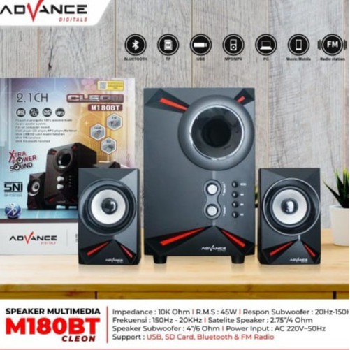 Advance Speaker aktif M180BT Cleon bluetooth speaker multimedia termurah