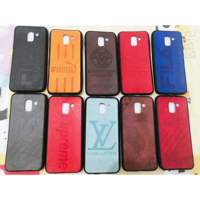 Softcase leather embos brand type di diskripsi