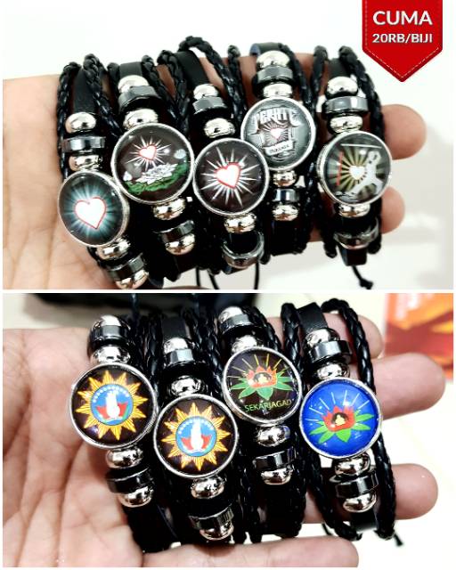 Model A Gelang Custom Gambar Sukasuka Kulit Kepang Multilayer