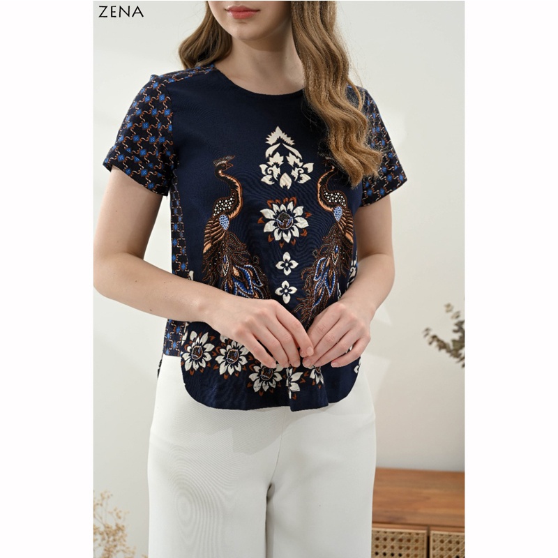 ZASKIA TOP STANDAR &amp; JUMBO - Atasan Batik Wanita Blouse Wanita/ ZENA