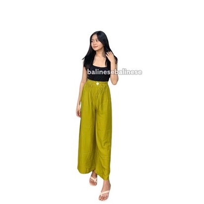 Celana Kulot Highwaist Kolor Reborn Spesial kancing