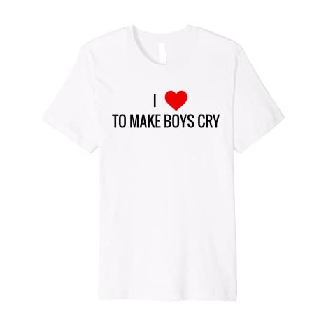 KAOS I LOVE TO make BOYS cry blacKPINK LISA BAJU KATUN COMBED 30S