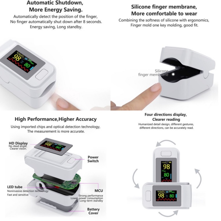 OXIMETER ALAT PENGUKUR OKSIGEN Fingertip Pulse TFT LK87 89