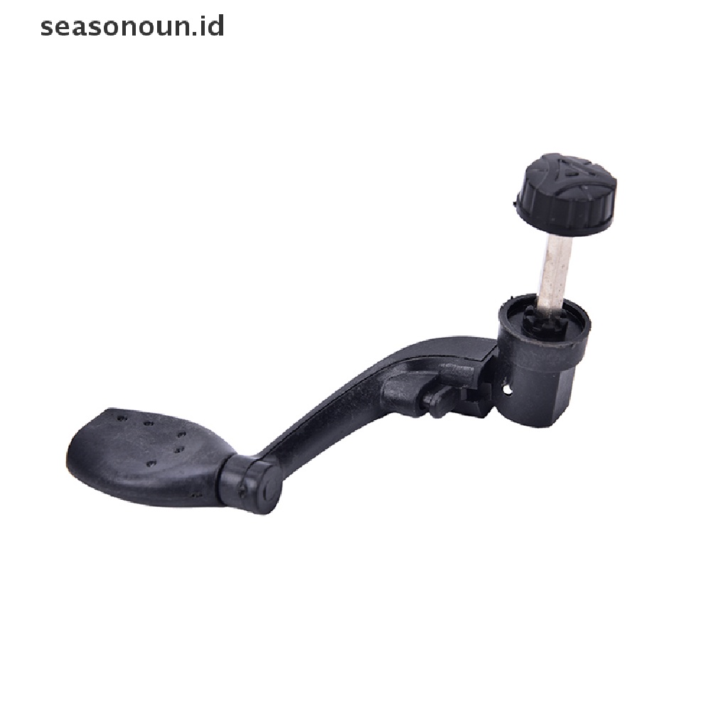 (seasonoun) 1pc Reel Pancing Bahan Plastik Warna Hitam Dengan power handle