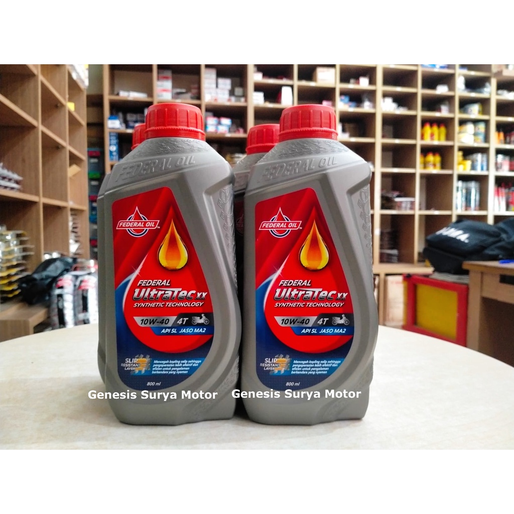 Oli Federal Ultratec XX 4T 10W30 0,8LT SupraX125 Helmin Revo abs FIT FI