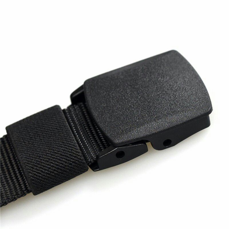 Rhodey Tali Pinggang Pria Gesper Anti Xray Canvas Non Metal Automatic Buckle - 899