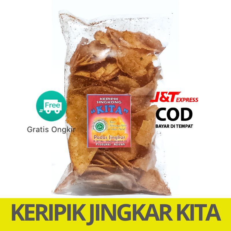 

Cemilan keripik jingkar kita - makanan ringan - sneck - jajanan - kripik - kripset - jingkar kemasan besar