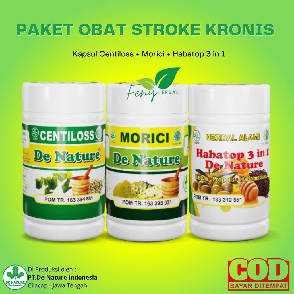 Obat EPILEPSI atau Kejang Kejang Paling Ampuh Herbal De Nature COD - Centilos Morici Habatop 3in1