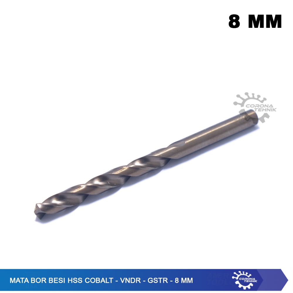 8 mm - Mata Bor Besi HSS Cobalt - VNDR - GSTR