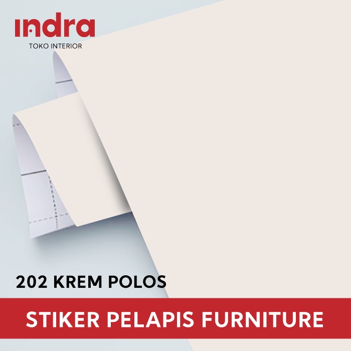 Pelapis Furniture - Interior PVC film - Tacon - Decosheet sticker - Hpl Sticker - Krem Polos