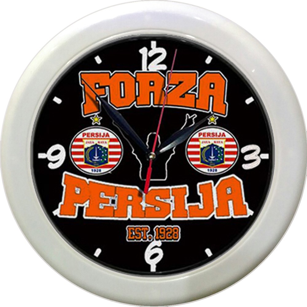 JAM DINDING PERSIJA 8   (DIAMETER 30CM)