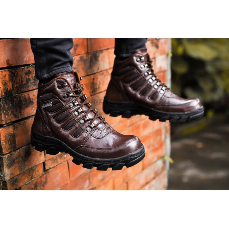 Sepatu Boots Pria I Akando WELDER Asli Kulit Original Skienz