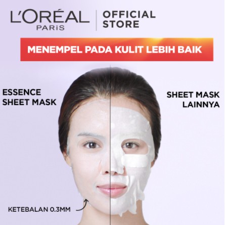 Loreal Revitalift Pro-Youth Face Mask Masker Wajah Loreal Radiance + Anti Aging Brightening Essence