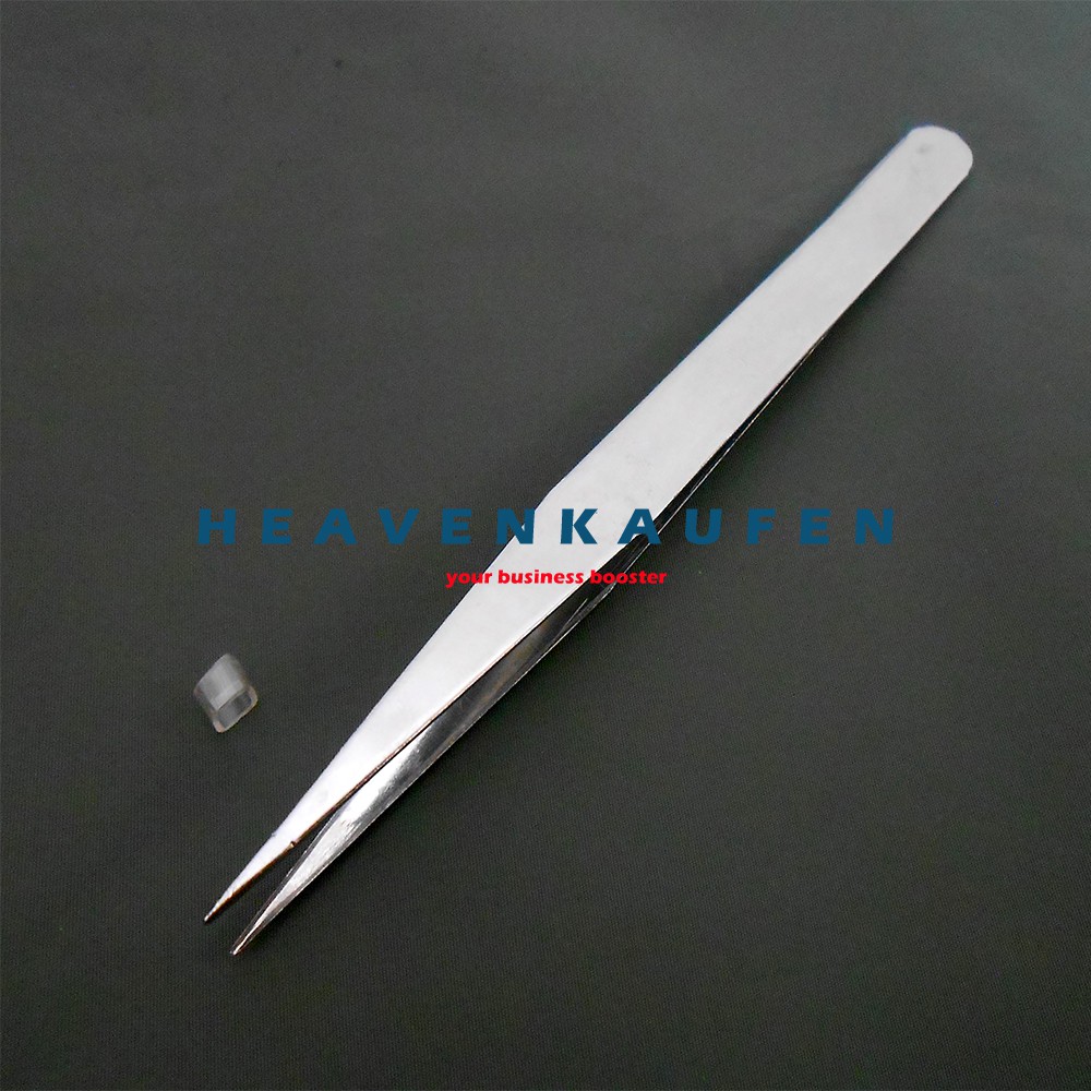 Pinset Ujung Lurus 12,5 cm Stainless Steel Murah Polos