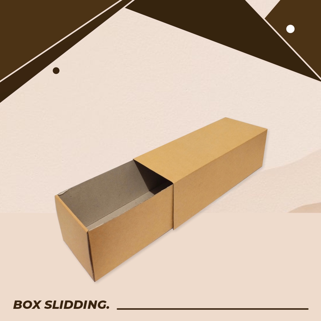 

Kardus Box B FLUTE - (Ukuran 35 x 13 x 11 cm) - Slidding Box