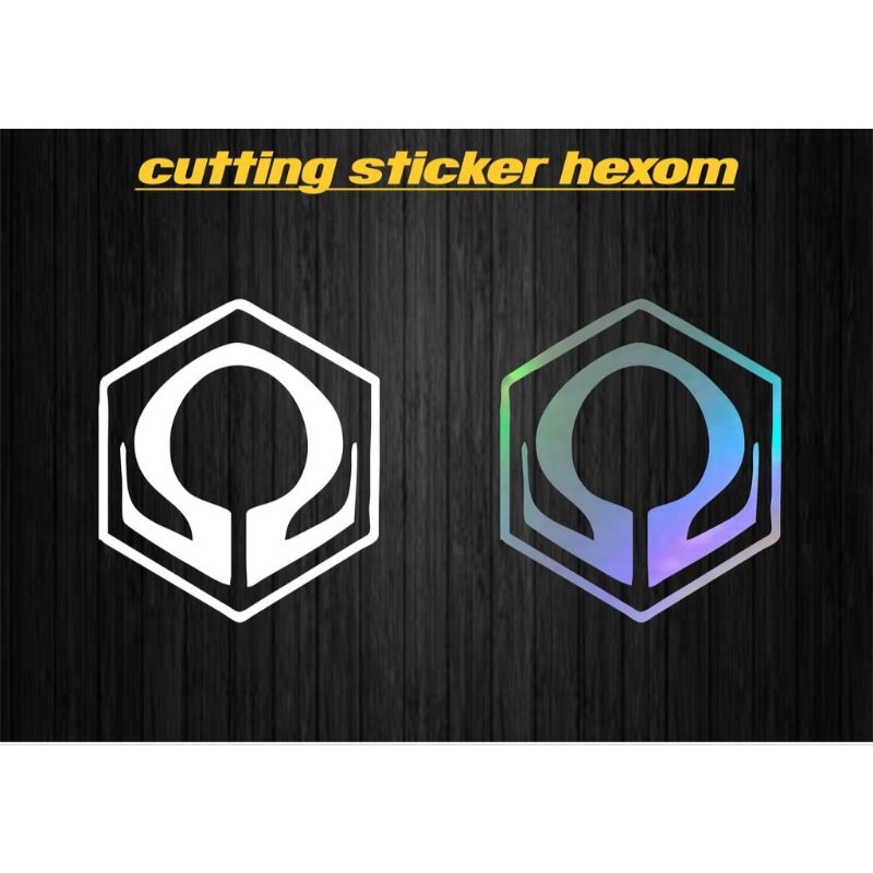 stiker cutting hexom