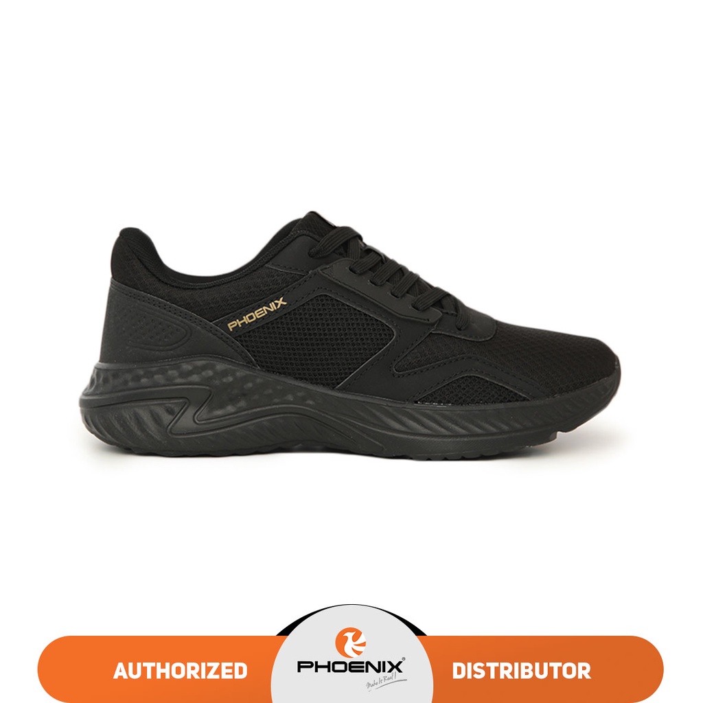 Phoenix Odysey Sepatu Running Pria - All Black