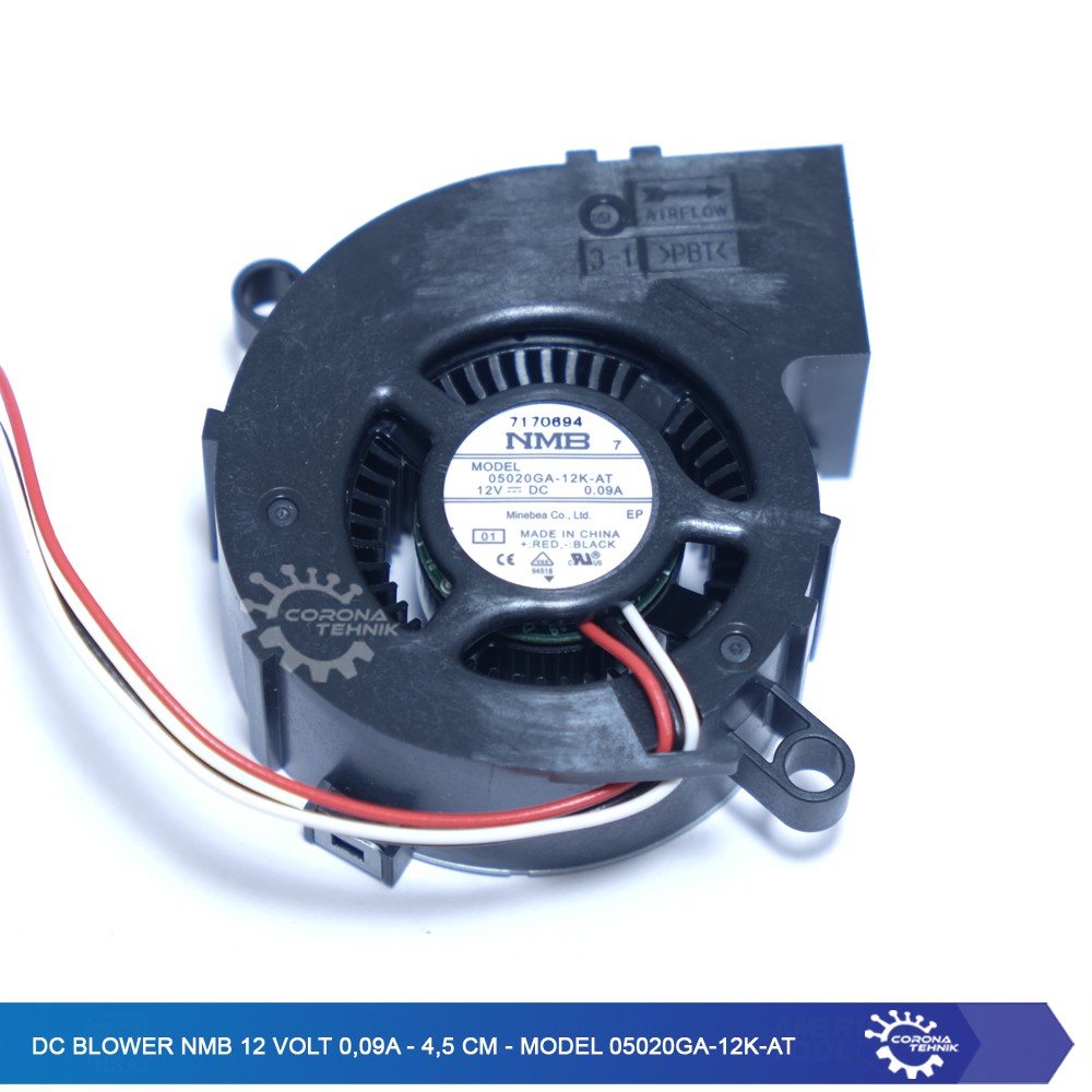 DC-Blower-NMB-12-volt-0,09A---4,5-cm---Model-05020ga-12K-at