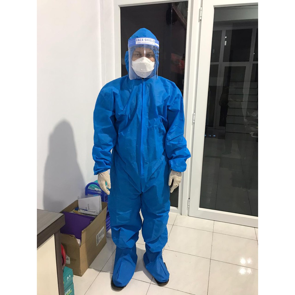 Hazmat Suit Disposable 75 gsm APD Baju Medis