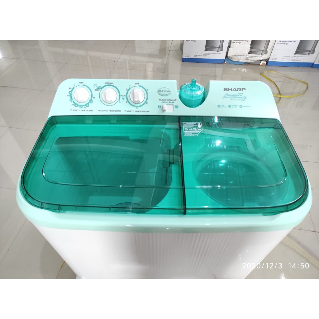 Mesin Cuci 2 Tabung SHARP EST 1070 SJ 10 KG AQUA MAGIC Garansi Resmi 5 Tahun