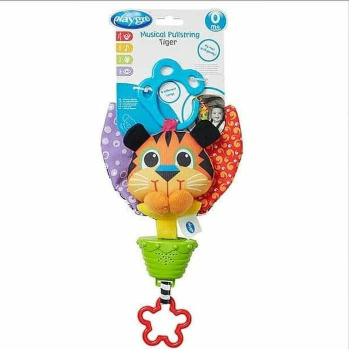 Playgro Musical Pullstring - Tiger Toy