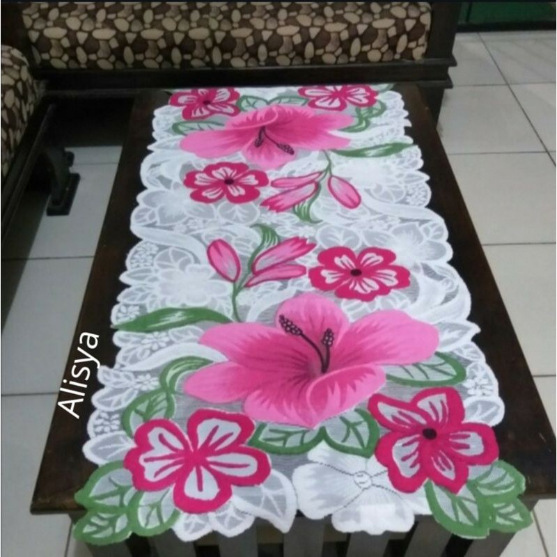 Taplak Meja Ruang Tamu Karakter bahan polyester 50 x 100 cm | Shopee