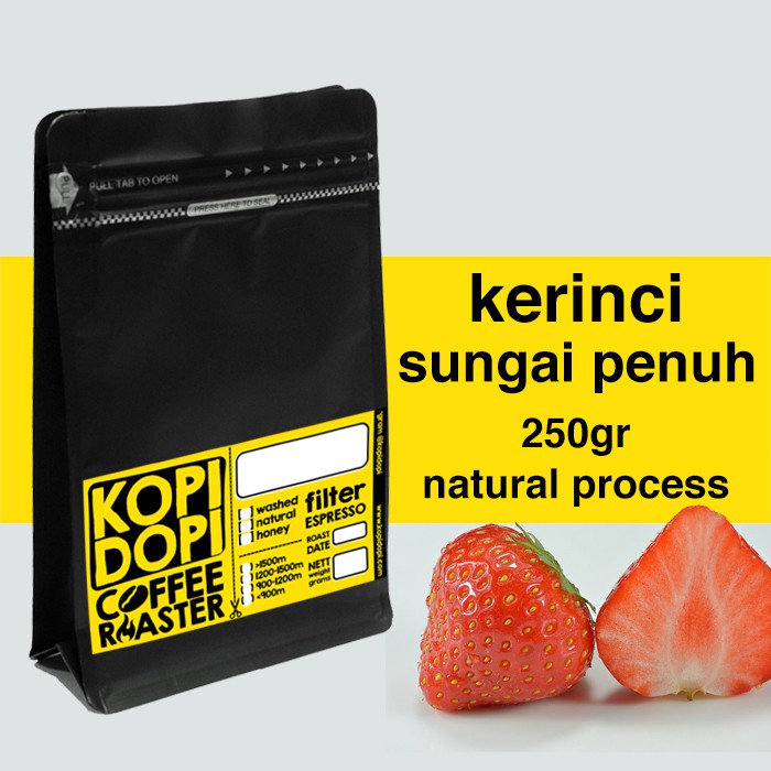 

ASLII Kopi Arabika Kerinci Sungai Penuh Natural 250gr 250g Omni Roast