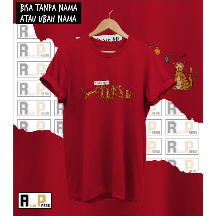 KAOS IMLEK BAJU  TIGER YEAR IMLEK SINCIA KATUN COMBED 30S