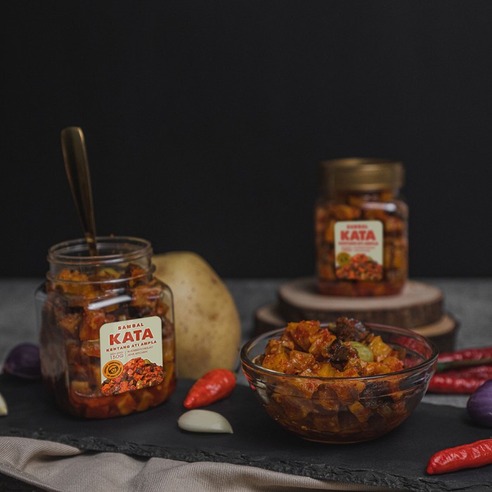 

Sambal-Aneka- Sambal Kentang Ati / Hati Ampla (Kata) 150G Pete / No Pete Pedas Gurih - Yes Pete