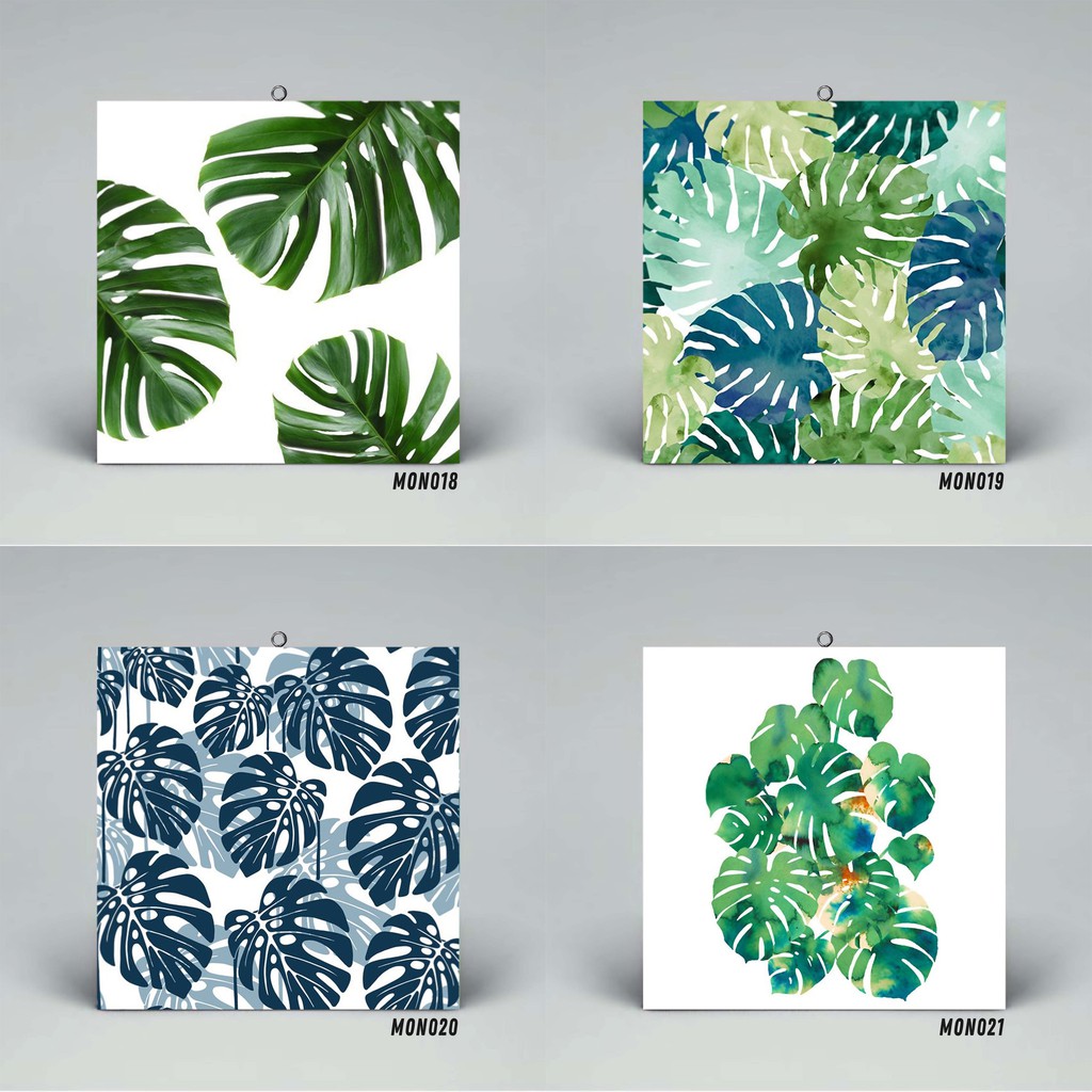 Wall Decor Hiasan  Pajangan Dinding  Daun  Monstera  Tropical 