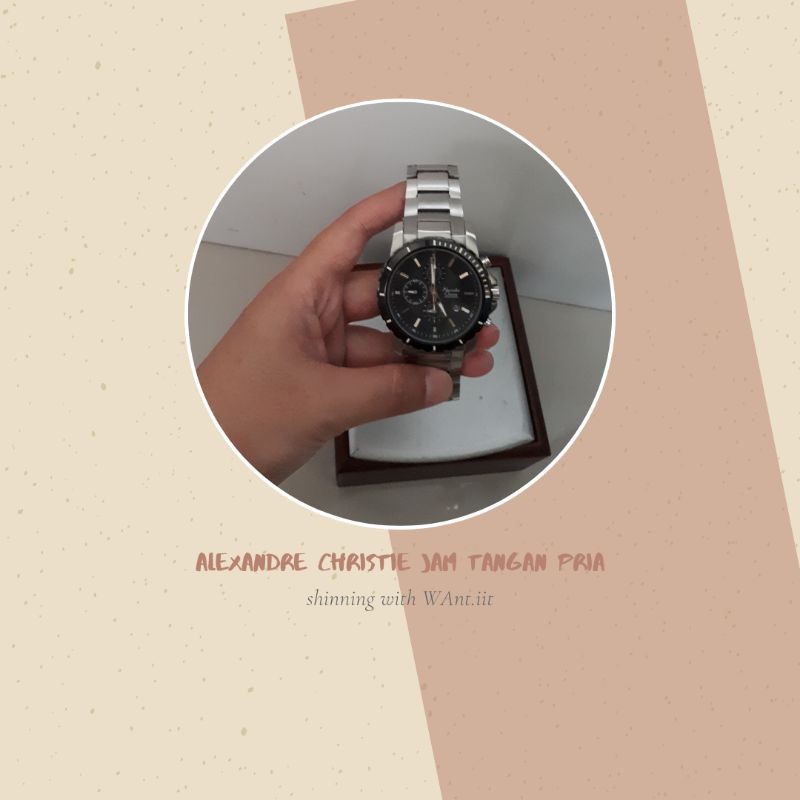 PRELOVED ALEXANDRE CHRISTIE JAM TANGAN PRIA TIPE 6141MC