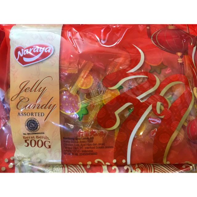 Naraya Assorted Jelly Candy 500 gr Permen Jeli Campur Snack Imlek 500gr Import China