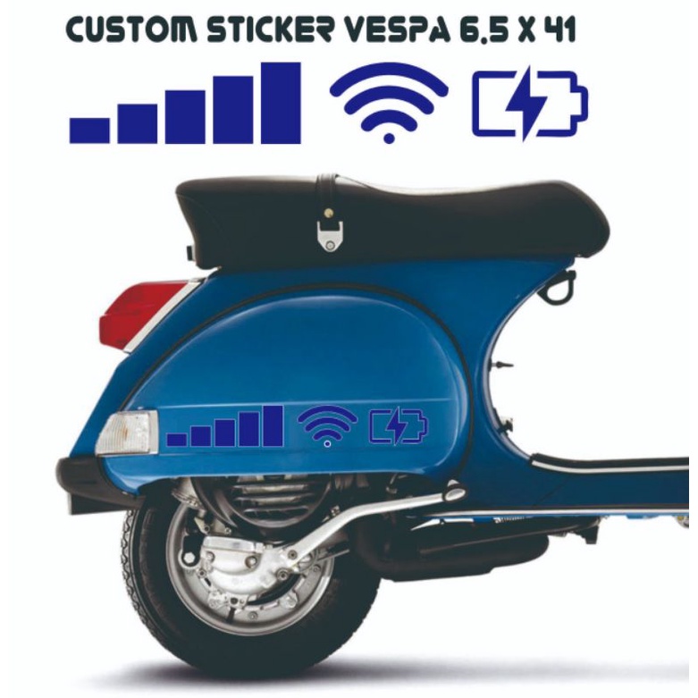 BISA COD ~ CUSTOM STICKER CUTTING VESPA PX SIGNAL STICKER VESPA PX SEN STICKER BOX VESPA
