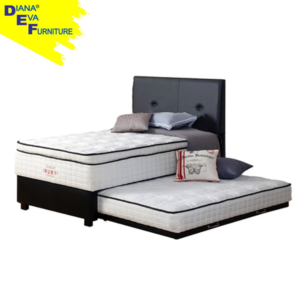 Guhdo 2in1 Ruby dream Full Set ( Kasur + Sorang + Bed Frame )