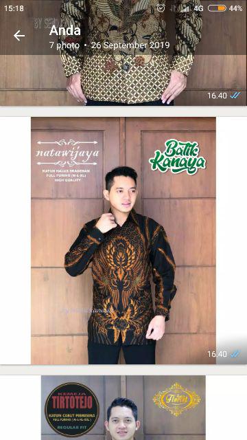 Emeja Batik Pria Ppbtk07 Modern Lengan Panjang Casual Modis Trendy Masa Kini M L Xl Asli Pekalongan