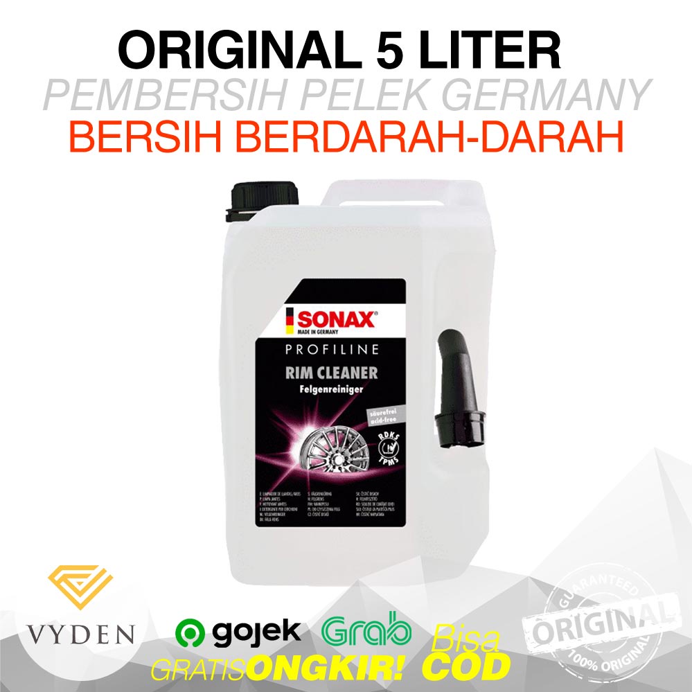 SONAX Wheel Cleaner PLUS 5 Liter Gallon Pembersih Pelek Mobil Terbaik MURAH