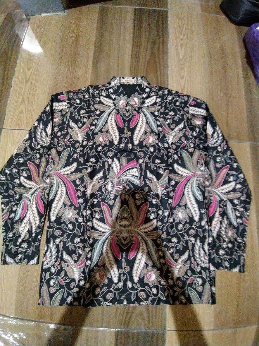 Baju Kemeja Batik Premium Slimfit Furing Lengan Panjang Pria Cowok Murah Batik Solo Aluna 025