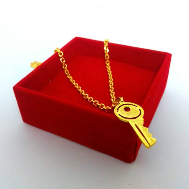 GROSIR Liontin Kunci Lapis Emas